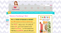 Desktop Screenshot of foodstorageandmore.com